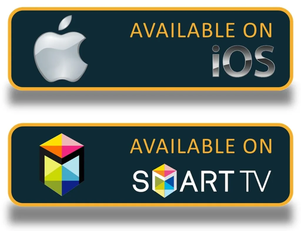 iOS devices and Smart TVs compatible with YeahipTV service.